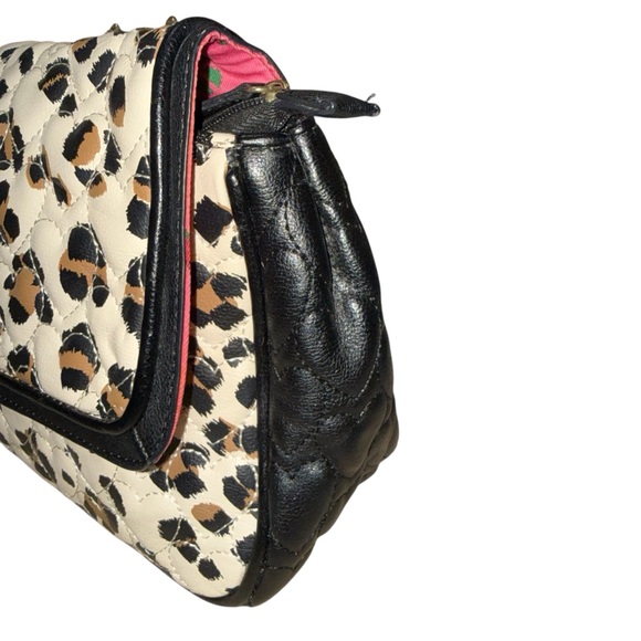 Betsey Johnson Animal Print Crossbody Bag with Gold Chain - Picture 6 of 14